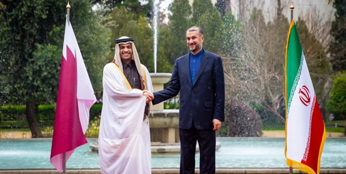 وزیر خارجه قطر با امیرعبداللهیان دیدار کرد